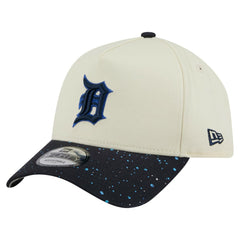 Cream Detroit Tigers New Era Speckle A-Frame 9FORTY Adjustable Hat