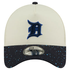 Cream Detroit Tigers New Era Speckle A-Frame 9FORTY Adjustable Hat