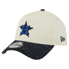 Cream Houston Astros New Era Speckle A-Frame 9FORTY Adjustable Hat