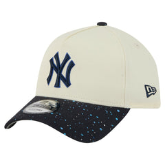 Cream New York Yankees New Era Speckle A-Frame 9FORTY Adjustable Hat