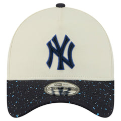 Cream New York Yankees New Era Speckle A-Frame 9FORTY Adjustable Hat