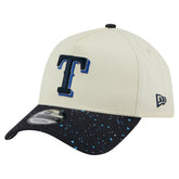 Cream Texas Rangers New Era Speckle A-Frame 9FORTY Adjustable Hat