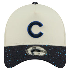 Cream Chicago Cubs New Era Speckle A-Frame 9FORTY Adjustable Hat