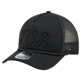Black Toronto Blue Jays New Era City Initial 9FORTY A-Frame M-Crown Adjustable Trucker Hat