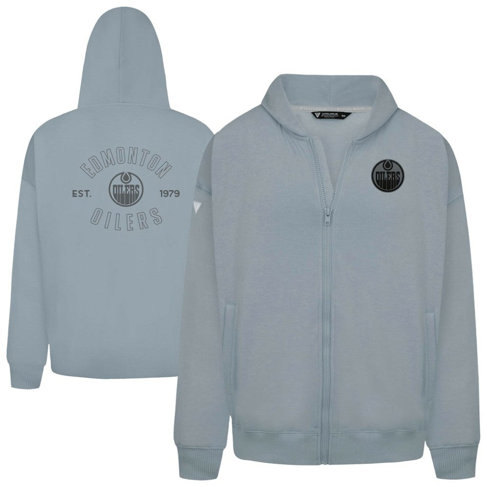 NHL Edmonton Oilers Levelwear Uphill Abyssal Full-Zip Hoodie