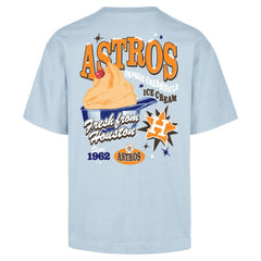 Light Blue Houston Astros '47 Ice Cream Parlor Foundation T-Shirt