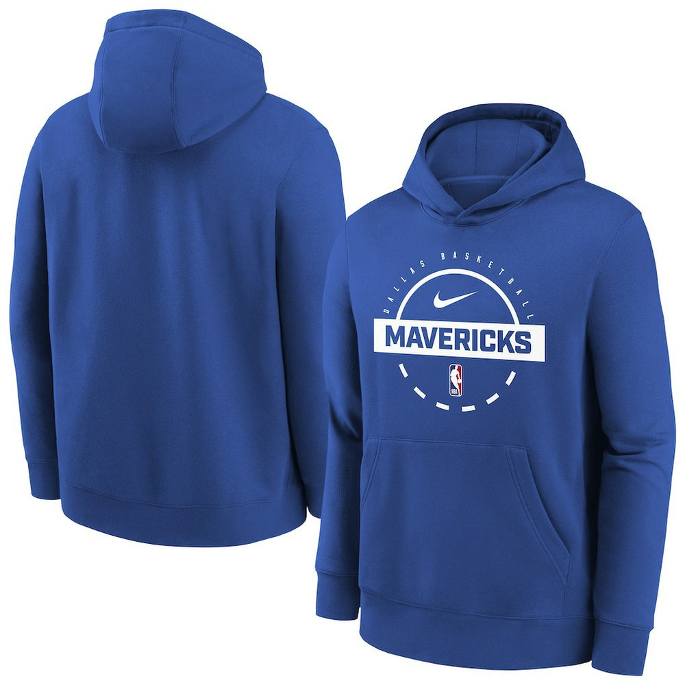 Nike Dallas Mavericks Youth 2025/26 Club Fleece Practice Hoodie sale