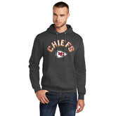 Starter Arch Over Logo Pullover Hoodie - Kansas City Chiefs Hoodies