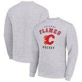 NHL Calgary Flames Men's Starter Team Logo Fleece Pullover Sweatshirt