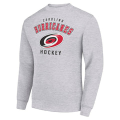 NHL Carolina Hurricanes Men's Starter Team Logo Fleece Pullover Sweatshirt