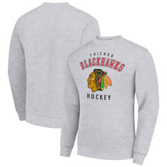 NHL Chicago Blackhawks Men's Starter Team Logo Fleece Pullover Sweatshirt