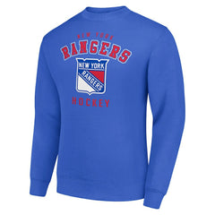 NHL New York Rangers Men's Starter Team Logo Fleece Pullover Sweatshirt