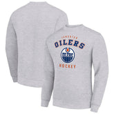 NHL Edmonton Oilers Men's Starter Team Logo Fleece Pullover Sweatshirt