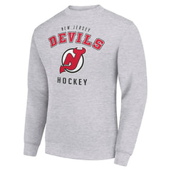 NHL New Jersey Devils Men's Starter Team Logo Fleece Pullover Sweatshirt