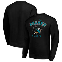 NHL San Jose Sharks Men's Starter Team Logo Fleece Pullover Sweatshirt