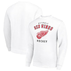 NHL Detroit Red Wings Men's Starter Team Logo Fleece Pullover Sweatshirt