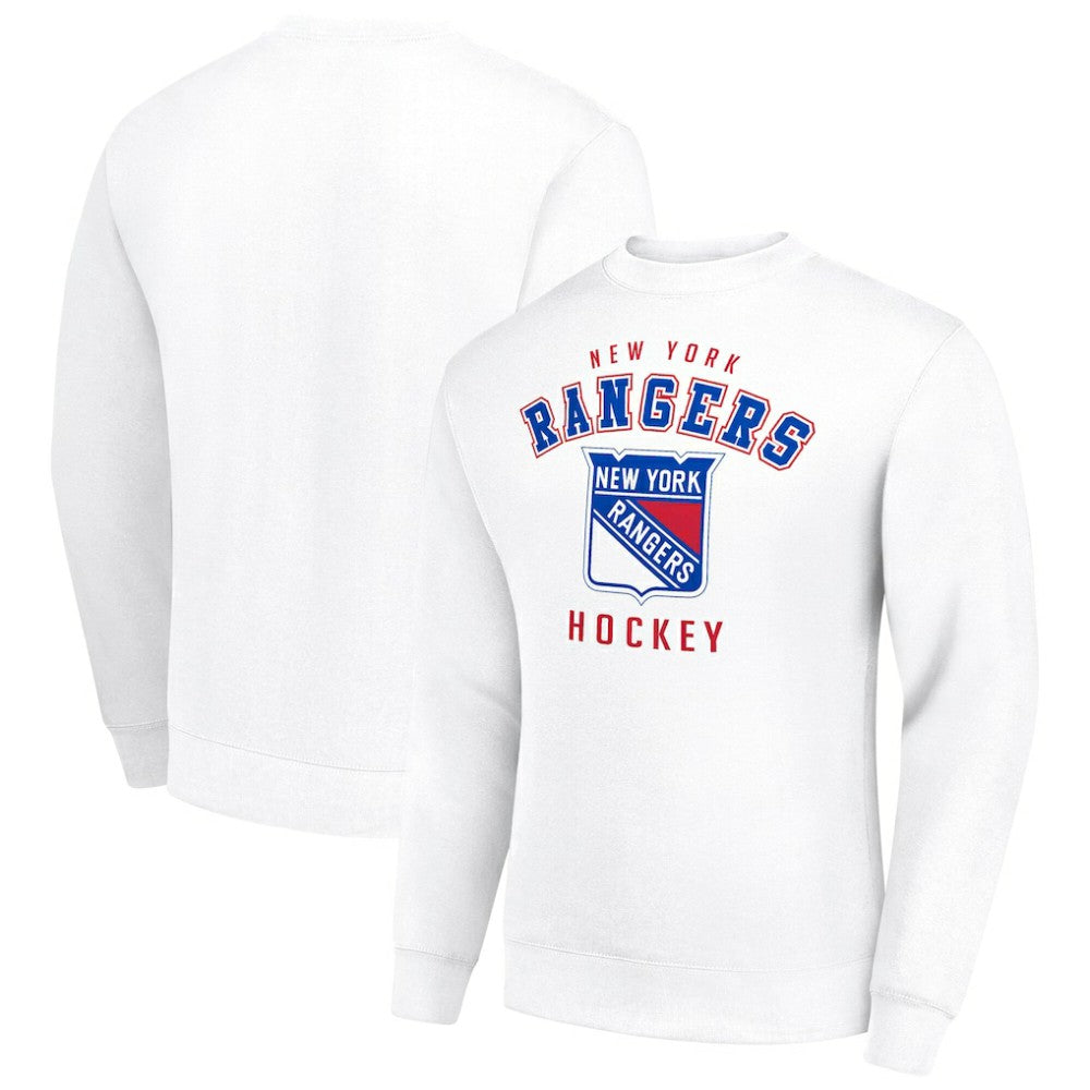 NHL New York Rangers Men's Starter Team Logo Fleece Pullover Sweatshirt