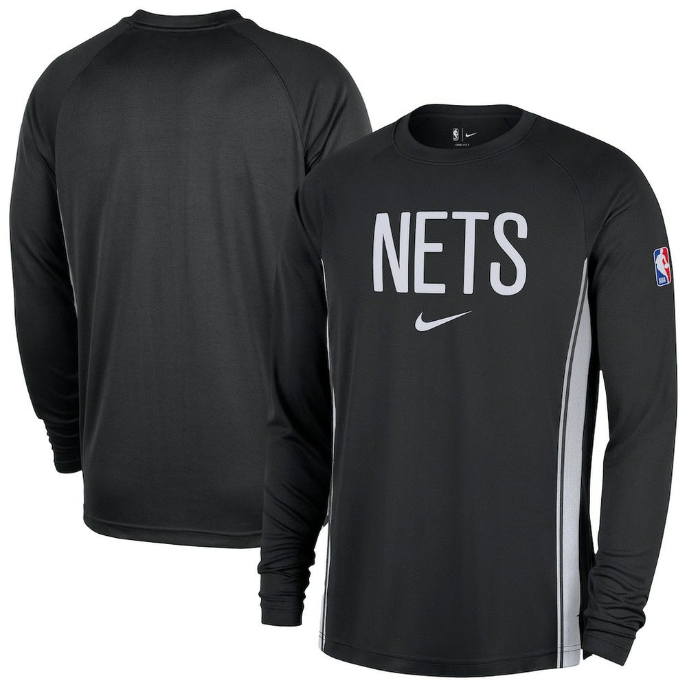 Nike Brooklyn Nets 2025/26 Authentic Pre-Game Legend Dri-FIT Long Sleeve Shooting Shirt