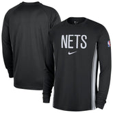 Nike Brooklyn Nets 2025/26 Authentic Pre-Game Legend Dri-FIT Long Sleeve Shooting Shirt