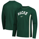 Nike Milwaukee Bucks 2025/26 Authentic Pre-Game Legend Dri-FIT Long Sleeve Shooting Shirt