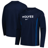 Nike Minnesota Timberwolves 2025/26 Authentic Pre-Game Legend Dri-FIT Long Sleeve Shooting Shirt