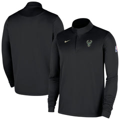 Nike Milwaukee Bucks 2025/26 Authentic Coaches Quarter-Zip Dri-Fit Top