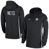 Nike Brooklyn Nets Authentic On Court Zone Quarter-Zip Dri-FIT Hoodie Jacket
