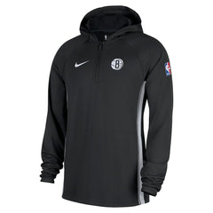 Nike Brooklyn Nets Authentic On Court Zone Quarter-Zip Dri-FIT Hoodie Jacket