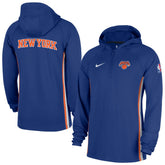 Nike New York Knicks Authentic On Court Zone Quarter-Zip Dri-FIT Hoodie Jacket