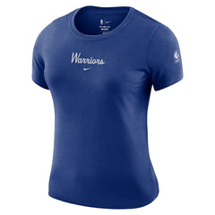 Nike Golden State Warriors Women's Courtside Modest Cropped Tri-Blend T-Shirt sale