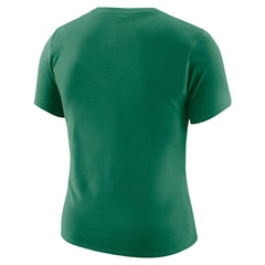 Nike Boston Celtics Women's Courtside Modest Cropped Tri-Blend T-Shirt