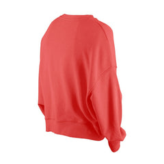 Red St. Louis Cardinals New Era Women's Boxy Mineral Wash Dolmen Sleeve Cropped Sweatshirt