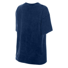 Navy Atlanta Braves New Era Women's Mineral Wash Oversized T-Shirt