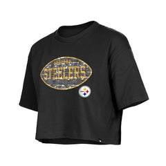 Girl's Flip Sequin Boxy T-Shirt - Pittsburgh Steelers T-shirts