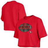 Girl's Flip Sequin Boxy T-Shirt - San Francisco 49ers T-shirts