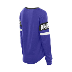 Women's Throwback Lace-Up Long-Sleeve T-Shirt - Baltimore Ravens T-shirts