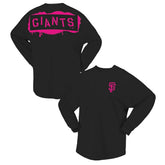 Black San Francisco Giants Fanatics Women's Neon Jersey Long Sleeve T-Shirt