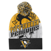 NHL Pittsburgh Penguins Outerstuff Youth New Edge Cuffed Knit Hat with Pom