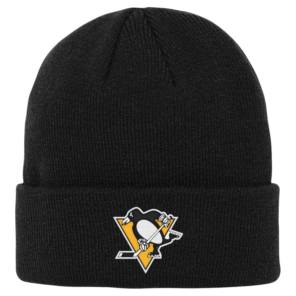 NHL Pittsburgh Penguins Outerstuff Youth 2.0 Essential Cuffed Knit Hat