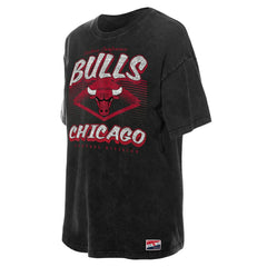 New Era Chicago Bulls Women's Throwback Mineral Wash Oversized T-Shirt sale