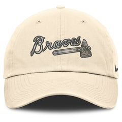 Natural Atlanta Braves Nike Camo Pack Club Adjustable Hat