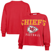 '47 Women's Outreach City Oversized Long Sleeve T-Shirt - Kansas City Chiefs T-shirts