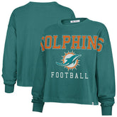 '47 Women's Outreach City Oversized Long Sleeve T-Shirt - Miami Dolphins T-shirts