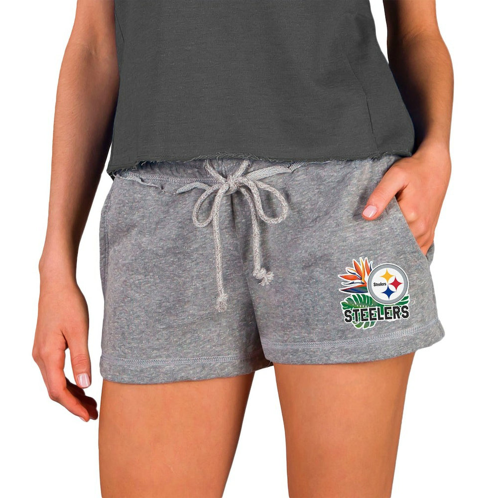 Concepts Sport Women's Mainstream Terry Shorts - Pittsburgh Steelers Shorts