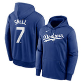 Blue Blake Snell Los Angeles Dodgers Nike Player Name & Number Hoodie