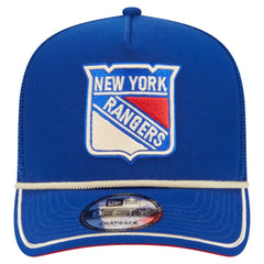 NHL New York Rangers New Era Vintage Team Rope A-Frame 9FIFTY Snapback Hat
