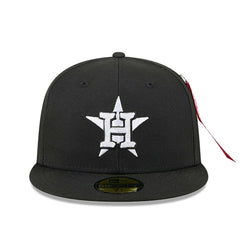 Black Houston Astros New Era x Alpha Industries 59FIFTY Fitted Hat