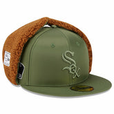 Olive Chicago White Sox New Era x Alpha Industries Dog Ear 59FIFTY Fitted Hat
