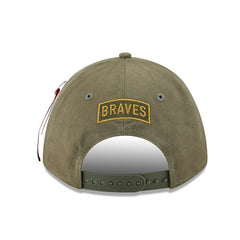 Olive Atlanta Braves New Era x Alpha Industries A-Frame 9FORTY Adjustable Hat