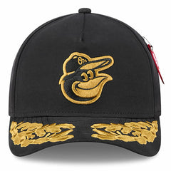 Black Baltimore Orioles New Era x Alpha Industries A-Frame 9FORTY Adjustable Hat